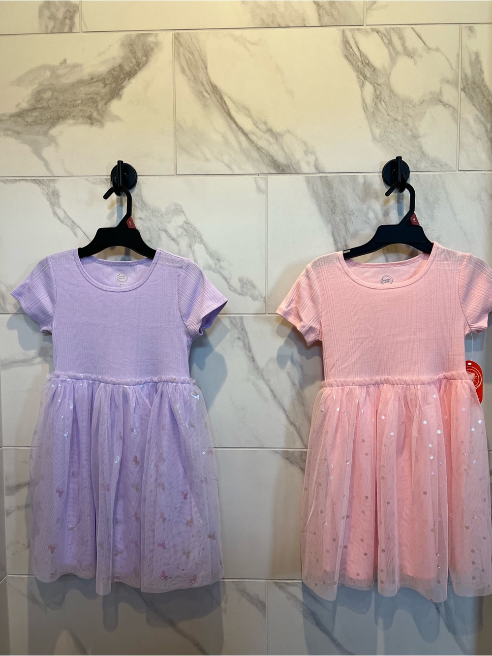 Wonder Nation Girls' Short Sleeve Ribbed Tutu Dress size 8 /bundle $15